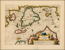 Denmark Map By Willem Janszoon Blaeu