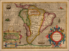 South America Map By Jodocus Hondius