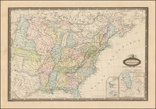 United States Map By F.A. Garnier