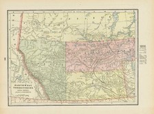 Canada Map By George F. Cram