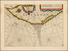 Denmark Map By Willem Janszoon Blaeu