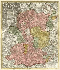 Europe and Germany Map By Matthaus Seutter