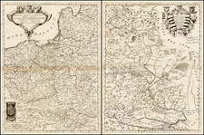 Poland and Ukraine Map By Vincenzo Maria Coronelli