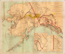 Alaska and Canada Map By U.S. Geological Survey