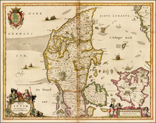 Denmark Map By Jan Jansson