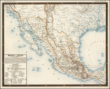 Texas, Southwest, Rocky Mountains, Mexico and California Map By George Bauerkeller
