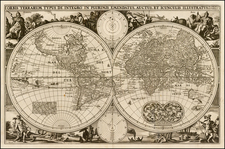 World and World Map By Nicolaes Visscher I