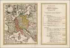 Europe, Europe, Austria and Germany Map By Homann Heirs