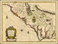 Southeast, North Carolina and South Carolina Map By John Speed