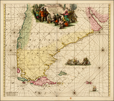 South America and Argentina Map By Frederick De Wit