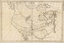 Polar Maps, North America and Canada Map By Samuel Engel