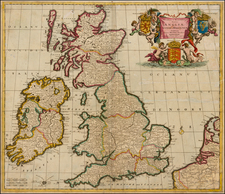 British Isles Map By Theodorus I Danckerts