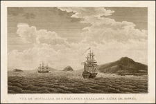 Hawaii and Hawaii Map By Jean Francois Galaup de La Perouse