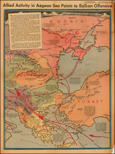 Poland, Russia, Ukraine, Hungary, Romania, Balkans, Turkey, Turkey & Asia Minor and Greece Map By Charles H. Owens / Los Angeles Times