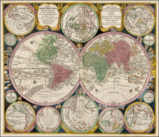 World and World Map By Matthaus Seutter