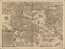 Turkey, Turkey & Asia Minor and Greece Map By Cornelis de Jode