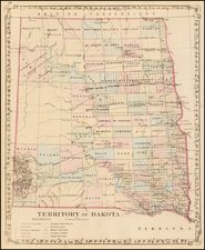 Plains Map By Samuel Augustus Mitchell Jr.