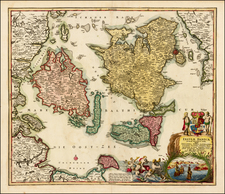 Denmark Map By Johann Baptist Homann