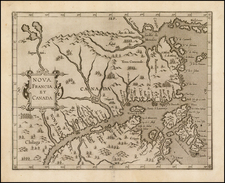 Canada Map By Cornelis van Wytfliet