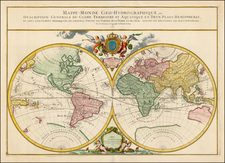 World and World Map By Alexis-Hubert Jaillot