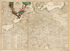 British Isles, Austria, Poland, Hungary, Czech Republic & Slovakia, Baltic Countries and Germany Map By Jean de Beaurain