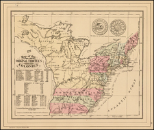 United States Map By Samuel Augustus Mitchell Jr.