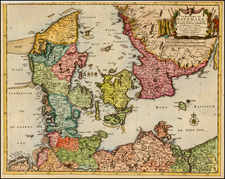 Scandinavia and Denmark Map By Pieter van der Aa