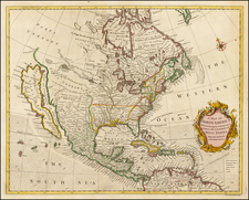 North America Map By Richard William Seale
