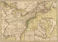 United States, Mid-Atlantic and Southeast Map By Rene Phelippeaux