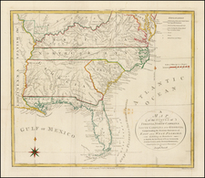 United States, Mid-Atlantic, South, Southeast and Midwest Map By Joseph Purcell