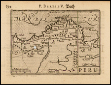 South America and Peru & Ecuador Map By Barent Langenes
