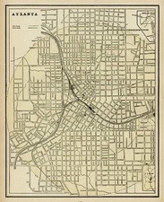 Southeast Map By George F. Cram