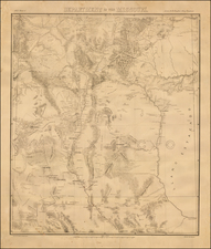 Southwest Map By Ernest Howard Ruffner