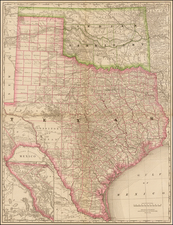 Texas and Plains Map By Rand McNally & Company