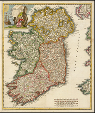 Ireland Map By Giambattista Albrizzi