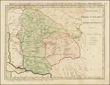 Hungary Map By Franz Johann Joseph von Reilly