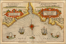 Spain Map By Lucas Janszoon Waghenaer