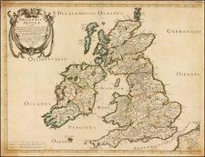 British Isles Map By Melchior Tavernier / Nicolas Sanson
