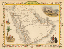 Middle East Map By John Tallis