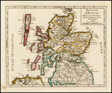 Scotland Map By Gilles Robert de Vaugondy