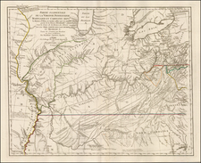 Mid-Atlantic, South, Southeast and Midwest Map By Georges Louis Le Rouge / Thomas Hutchins