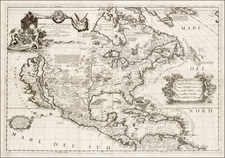 United States, Texas, Midwest, Southwest, North America and California Map By Vincenzo Maria Coronelli