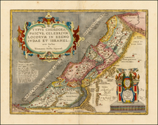 Holy Land Map By Abraham Ortelius