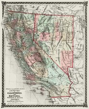 California Map By H.H. Lloyd