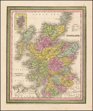 British Isles Map By Thomas, Cowperthwait & Co.