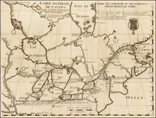 Midwest, Plains and Canada Map By Baron de Lahontan