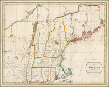 New England Map By John Russell