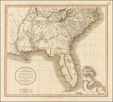 Florida, South and Southeast Map By John Cary