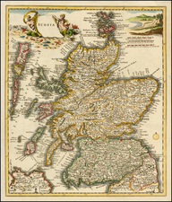 Scotland Map By Giambattista Albrizzi