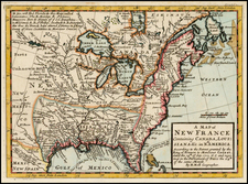 United States, Midwest and Plains Map By Herman Moll